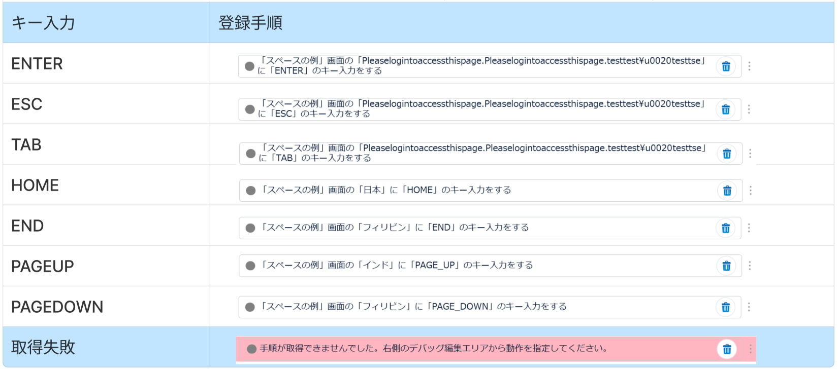キャプチャブラウザ操作で追加されるテスト手順について - 誰でも 